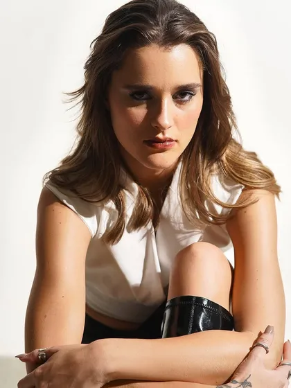A close-up on the smokey eye, showing the blending and the intensity of the look. It's a modern take on a classic grunge-glam aesthetic.