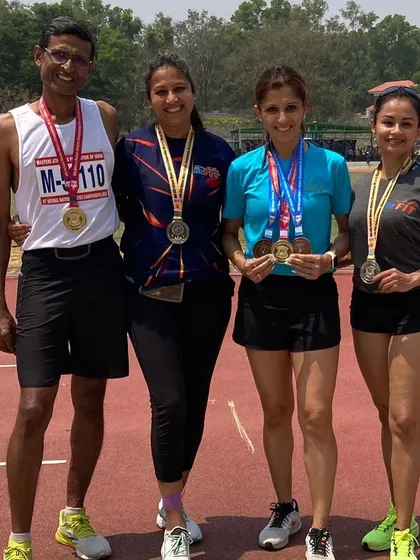 Our founder and athletes standing proud with their medals after the All India Nationals Meet. This is a testament to our collective grit and passion for the sport.