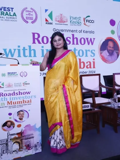 Honored to present the "Road Show with Investors in Mumbai" for the Government of Kerala, promoting the state as a top business hub.
