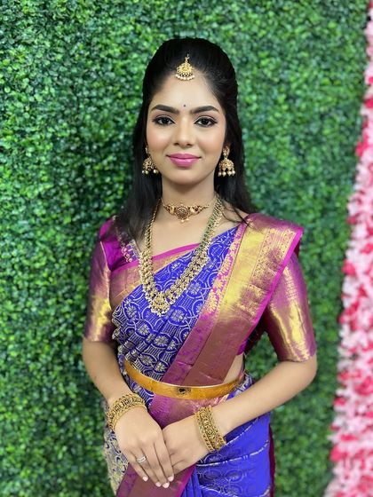 Sushma Manjunath - Bridal & Event Makeup and Styling Expert Hairstyling & Saree Draping photo 7