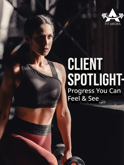 This is the philosophy behind my client's success: no shortcuts, just consistent habits. Real fat loss is about building strength and eating well, not crash diets.