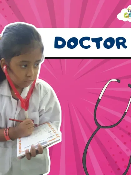 Is there a doctor in the house? This little girl is ready for her rounds, complete with a stethoscope and notepad. Role-playing as community helpers is a fun and educational part of the experience.