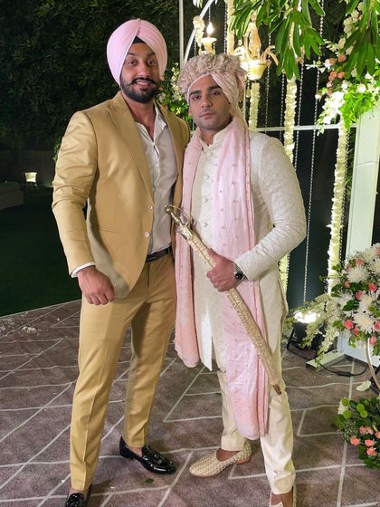 Posing with the groom at a recent wedding. It's an honor to be a part of such a special day and my mission is to make the celebration as energetic and memorable as possible.