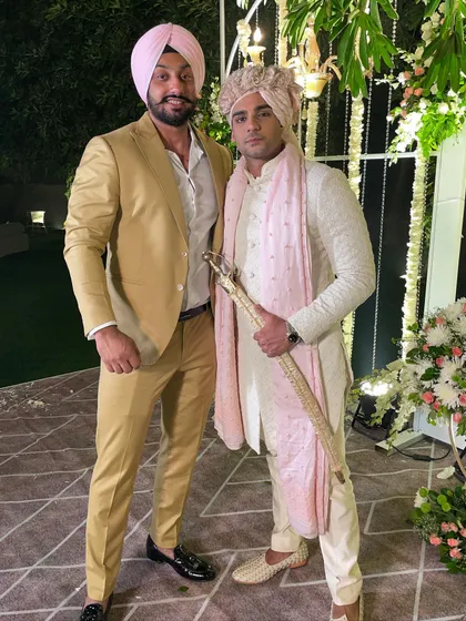 Posing with the groom at a recent wedding. It's an honor to be a part of such a special day and my mission is to make the celebration as energetic and memorable as possible.