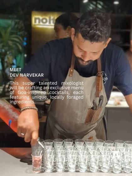 Meet Dev Narvekar, the talented mixologist from Petisco, who crafted an exclusive menu of Goa-inspired cocktails using unique, locally foraged ingredients for the pop-up.