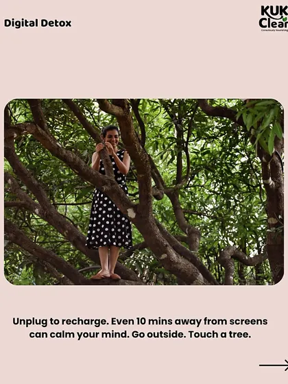 A digital detox is essential. Unplug to recharge. Even 10 minutes away from screens can calm your mind. Go outside, touch a tree, and reconnect with the real world.