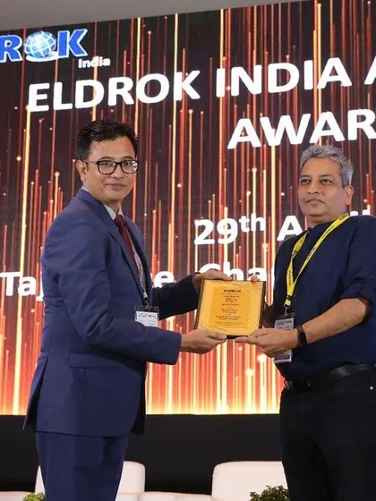 We are honored to be recognized for our contribution to airport design at the Eldrok India Architecture Awards. This award is a testament to our team's dedication to creating world-class infrastructure in India.