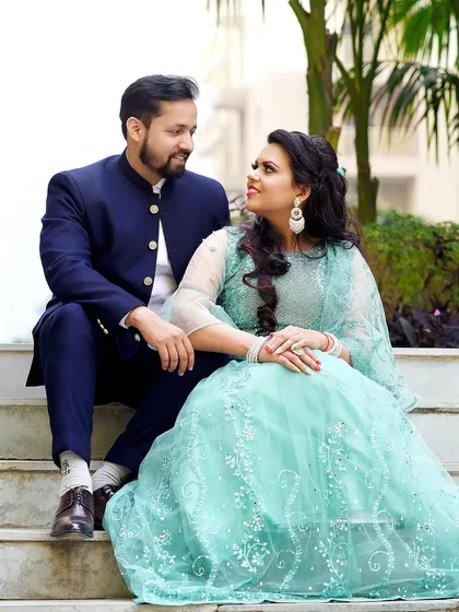 A candid moment of conversation and smiles. I love capturing these natural interactions that show the couple's true connection.