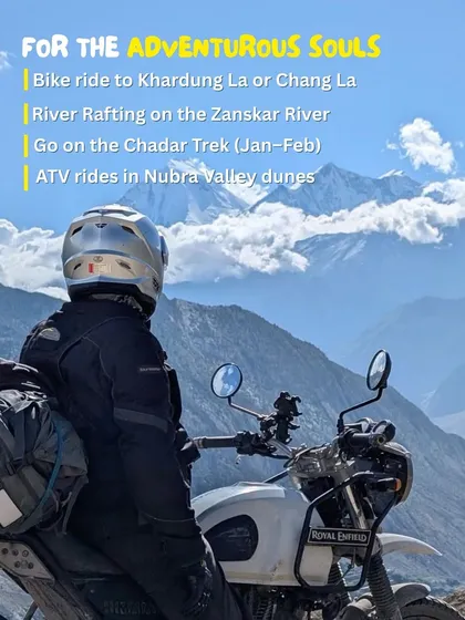 This is for the adventurous souls. Imagine riding a Royal Enfield through the high-altitude passes of Ladakh, with nothing but the open road and majestic mountains ahead. We plan the entire bike trip, from routes to stays.