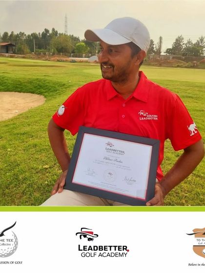 Coach Akbar Pasha with his well-earned Leadbetter certification, ready to impart his advanced knowledge to our students.