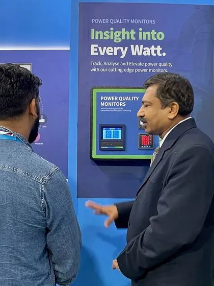 My team engaging with visitors at the EL-Asia Expo. We discussed how our power quality monitors and multifunctional meters provide deep insights into energy consumption.