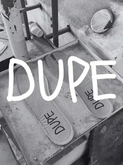 A sole with a story. The 'DUPE' insoles, freshly stamped and ready for the next stage of production in our workshop. A dupe with depth is coming soon.