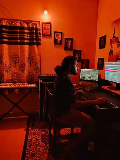 In my element, chasing that perfect sound. This is a glimpse into my studio, where I build custom tracks, produce original music, and craft remixes from the ground up.