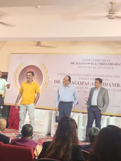 On stage with other dignitaries during the memorial event. It is always a privilege to be in the company of individuals who value and support our cultural arts.