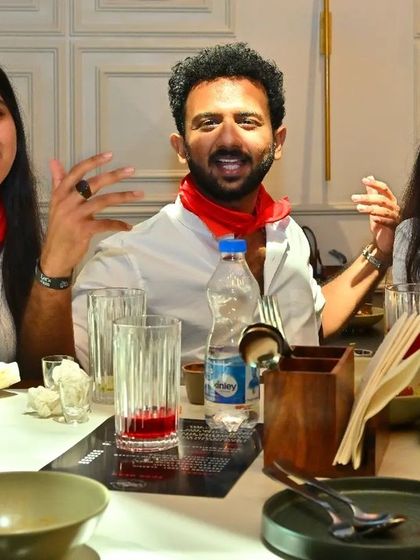 Three participants dressed up for our 'Zindagi Na Milegi Dobara' themed jam. The attention to detail is amazing.