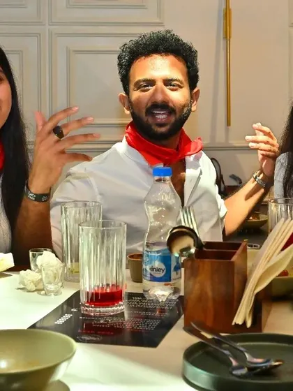 Three participants dressed up for our 'Zindagi Na Milegi Dobara' themed jam. The attention to detail is amazing.