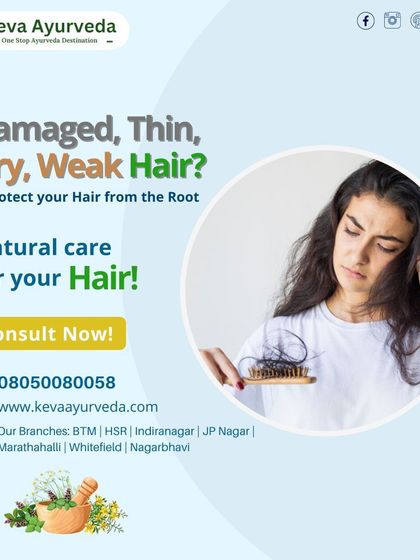 For hair that feels damaged, thin, dry, or weak, we offer natural care that protects and strengthens from the root. Book a consultation with our specialists to understand the cause of your hair concerns and receive a personalized Ayurvedic treatment plan.