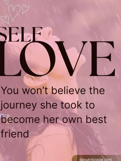 Self-love is a journey. This image captures the feeling of freedom and joy that comes from finally learning to be your own best friend. It's a path of healing and rediscovery.