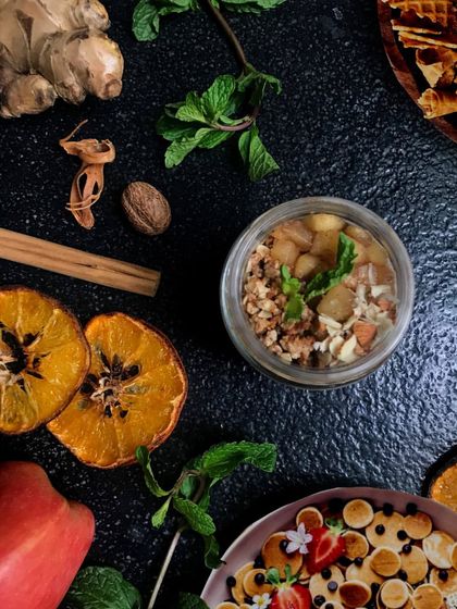 For those with a sweet tooth, I created the Sweet Cravings Platter. It’s a guilt-free way to indulge, featuring two of my fresh fruit yogurts, mini pancake skewers, crispy waffle chips, and an assortment of fresh fruits. It's a delightful and unique dessert platter for any celebration.