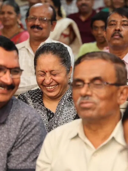 Laughter is universal. It's heartwarming to see the audience completely absorbed in the moment during one of my public performances.