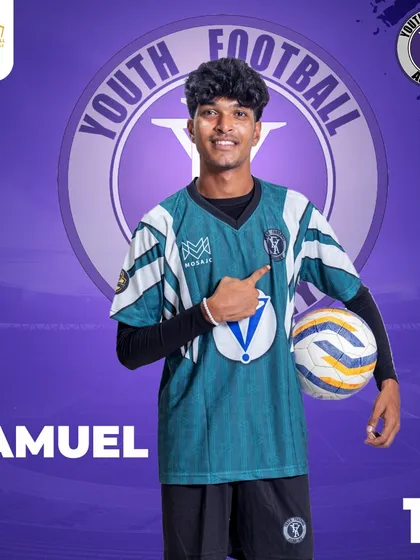 Meet Samuel, number 16. Our powerhouse players are gearing up for glory at the Borivali Football Championship League.