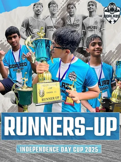 Another podium finish for our U-15s, securing the Runners-Up trophy at the Independence Day Cup 2025 in Mulund.