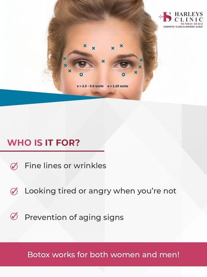 Botox is an excellent solution for anyone, both men and women, concerned with fine lines or a tired appearance. It is also a preventative measure to slow the formation of deeper wrinkles over time.