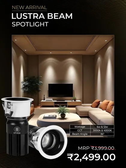 We design layered lighting solutions that enhance everyday life, as seen with this Lustra Beam Spotlight in a home theater. This application of accent lighting demonstrates our ability to create the perfect mood, minimize glare, and highlight architectural features for a truly immersive experience.