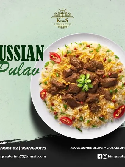 My Russian Pulao is a rich and flavourful dish with tender pieces of meat. It's a unique culinary adventure that will transport your taste buds.