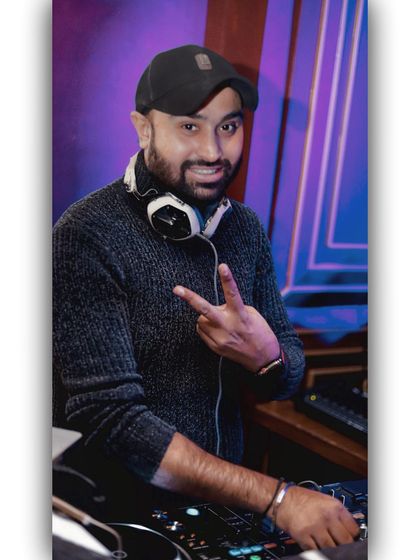 A quick peace sign for the camera. It's all about good vibes and positive energy, both in my music and my interactions.