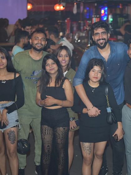 The whole squad together. Seeing so many people come out to support shows the impact music can have.