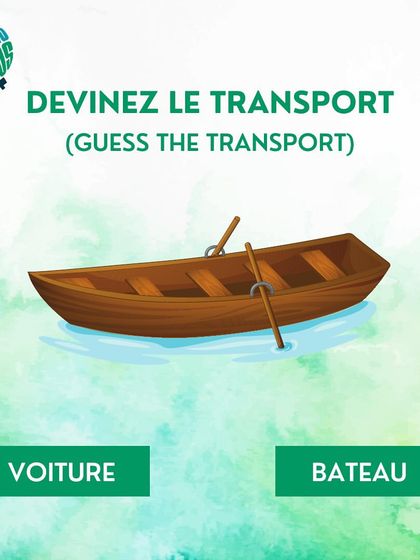 Let's test your French vocabulary. Is this a 'voiture' or a 'bateau'? Pick the right answer.