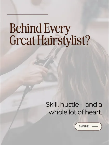 Behind every great hairstylist is a combination of skill, hustle, and heart. We help you develop all three.