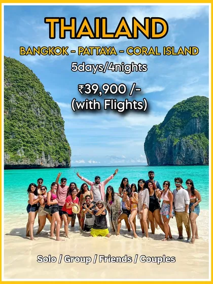 Your Thailand plan is finally happening. I create all-inclusive packages for your private group, covering everything from Bangkok's energy to Pattaya's beaches. Just get your friends together.