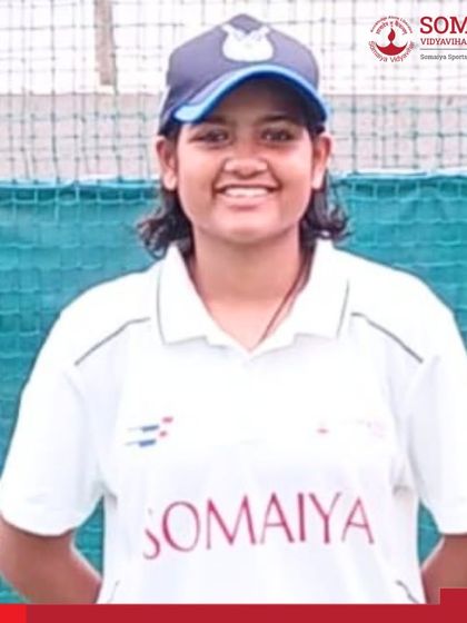 We congratulate Kashvi Hosalkar of S K Somaiya Vinay Mandir Junior College on her selection to the Mumbai Cricket Association U-19 Team for the BCCI One-Day Tournament.