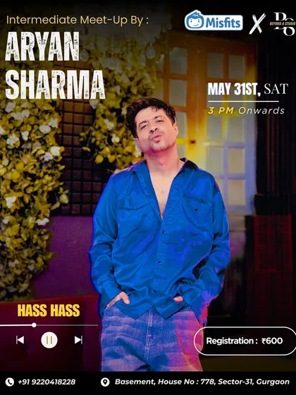 Announcing an intermediate meetup with our partner Misfits. This poster for the 'Hass Hass' workshop shows how we collaborate to build a bigger dance community.
