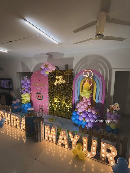 You don’t need a huge venue for a memorable party. We brought this vibrant Cocomelon theme to life right in our client's living room, showing how we can turn any home into a fun and festive party space.