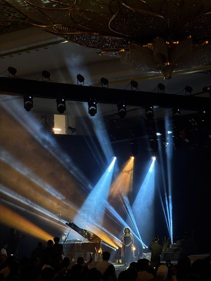 A moment of performance at the TATA Sierra launch event. We manage diverse entertainment elements, including live music and dance.