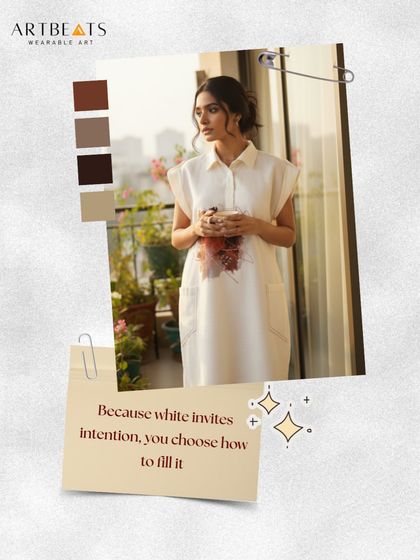 Because white invites intention, you choose how to fill it. The Reverie in Red dress, before the red, is a perfect example of the quiet beauty of a blank canvas.