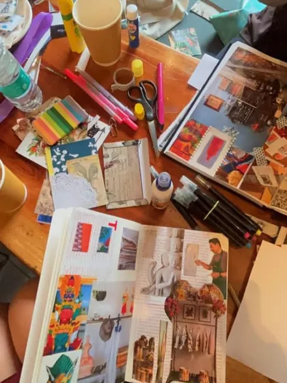 A beautiful mess from an offline workshop in Chandigarh. The energy and creativity in these sessions are always so inspiring.
