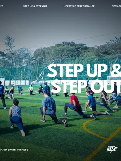 Step Up & Step Out with us for our signature Saturday morning outdoor session. It's the perfect way to start your month strong with a blend of movement, community, and performance.