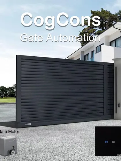 Enhance your property's perimeter security and convenience with our gate automation system. The setup includes a durable gate motor and a smart control switch, allowing you to operate your main gate without leaving your vehicle or home.