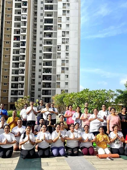 Another group photo from our vibrant Yoga Day celebration. So much gratitude for everyone who joined and shared their positive energy.