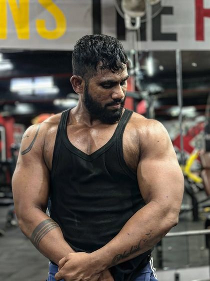 A closer look at the muscle definition. The details are what separate a good physique from a great one.