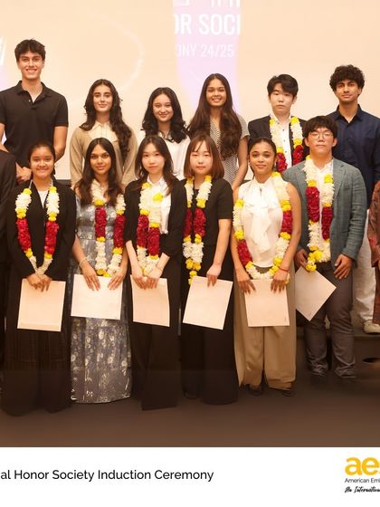 The newest members of the Spanish Honor Society are celebrated at the induction ceremony. This recognizes high achievement in the study of the Spanish language and culture.