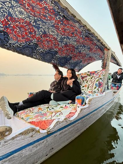 Finally experiencing a Shikara ride on Dal Lake in Srinagar, a bucket list moment. Kashmir is truly magical, a place of serene beauty.