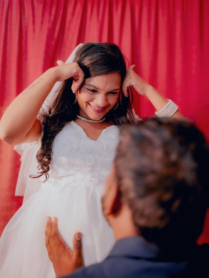I always encourage couples to have fun during the shoot. This playful moment between the parents-to-be resulted in a genuine and heartwarming photo.