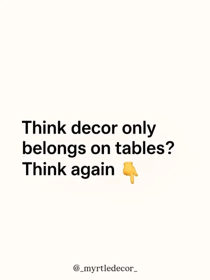 A little reminder that decor isn't just for tables. We love finding unexpected little corners to style our handmade pieces, and we hope to inspire you to do the same.