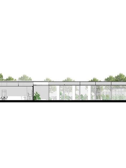 A duplicate of the sectional drawing for the Soul Spring center.