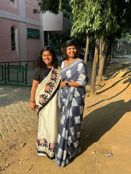 Pictured here with a classmate, senior, and colleague. My professional journey has been enriched by the support and collaboration of other women in the legal field.